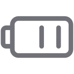 Battery Half Full SVG Icon